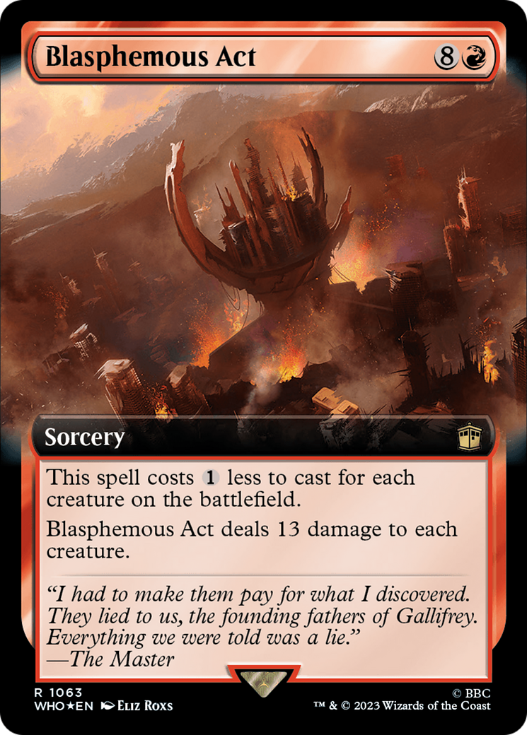 Blasphemous Act (Extended Art) (Surge Foil) [Doctor Who] | GnG Games