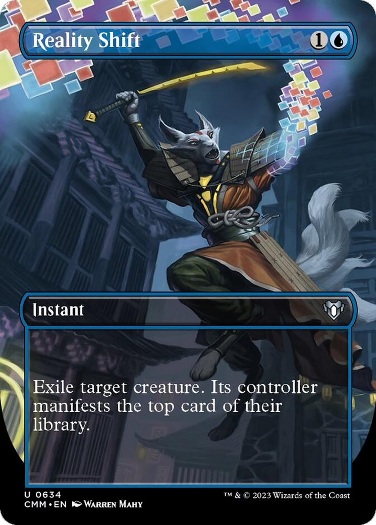 Reality Shift (Borderless Alternate Art) [Commander Masters] | GnG Games