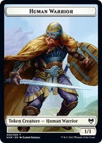 Human Warrior // Shapeshifter Double-Sided Token [Kaldheim Tokens] | GnG Games