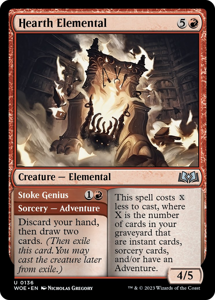 Hearth Elemental // Stoke Genius [Wilds of Eldraine] | GnG Games