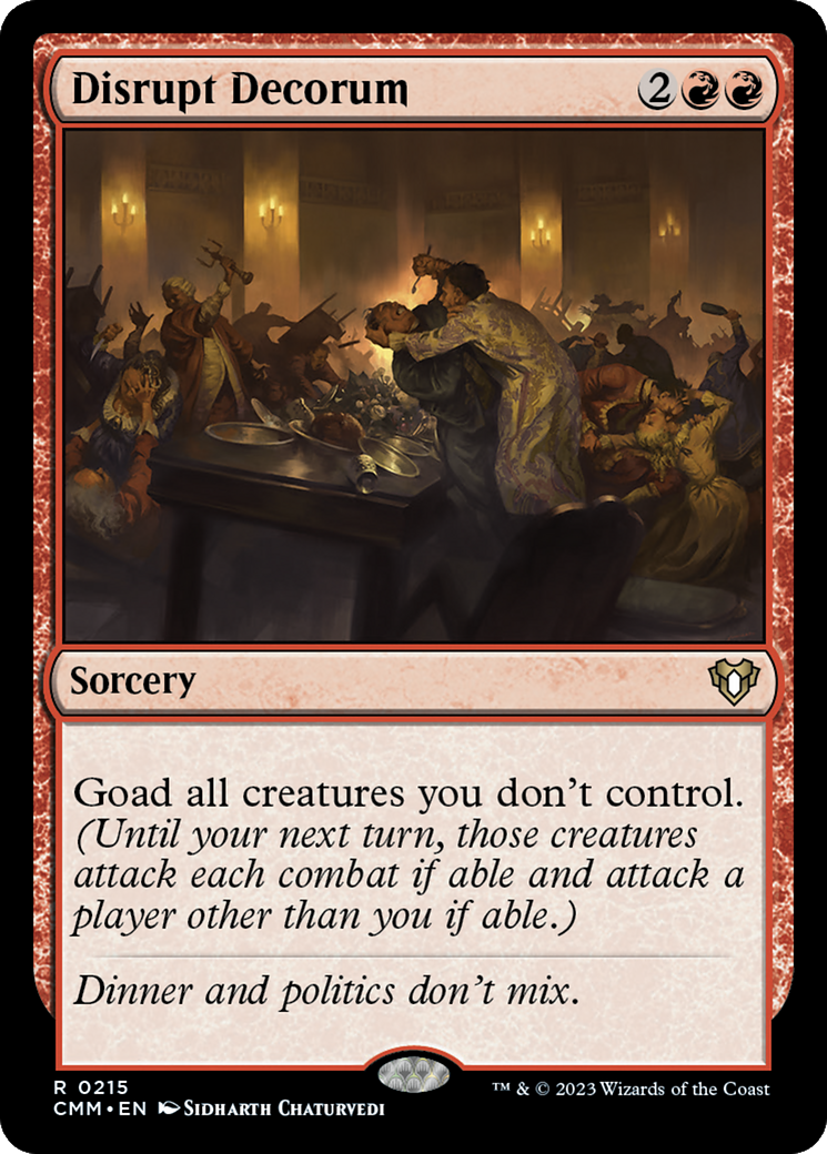 Disrupt Decorum [Commander Masters] | GnG Games