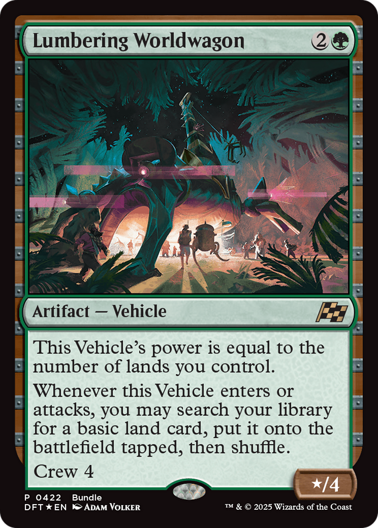 Lumbering Worldwagon (Bundle) [Aetherdrift Promos] | GnG Games