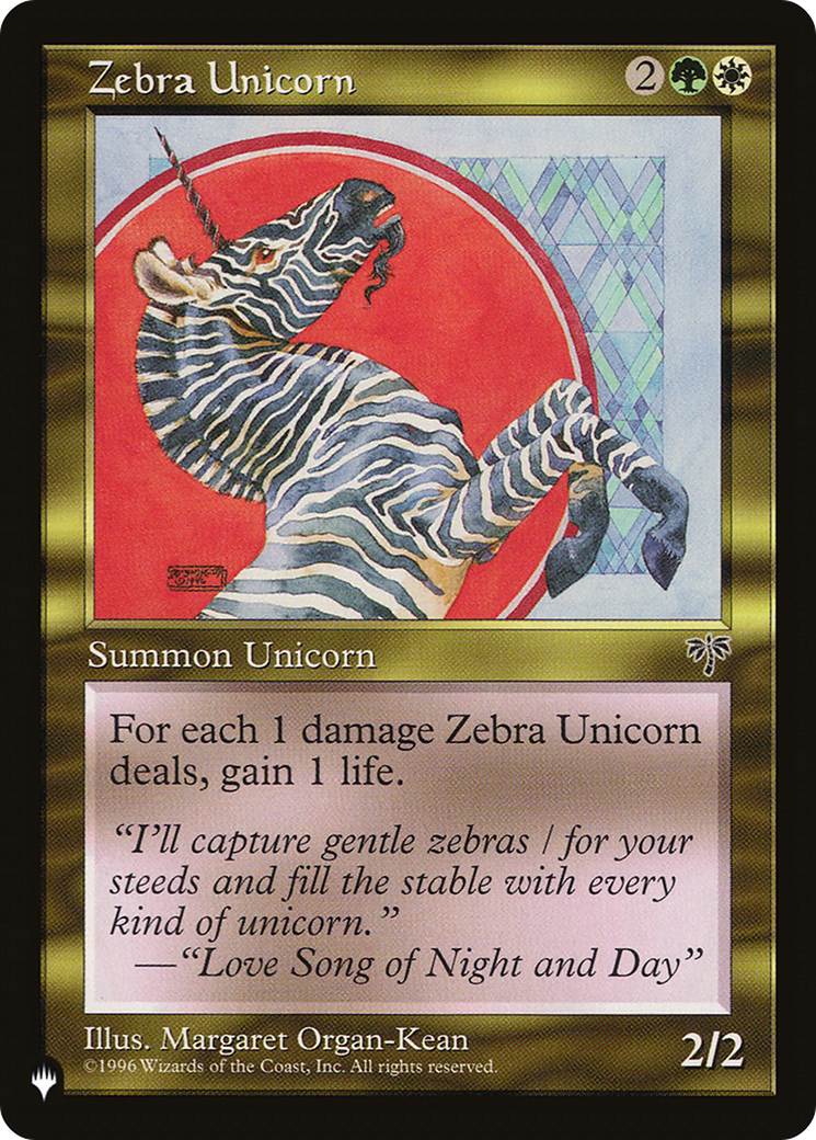 Zebra Unicorn [The List] | GnG Games