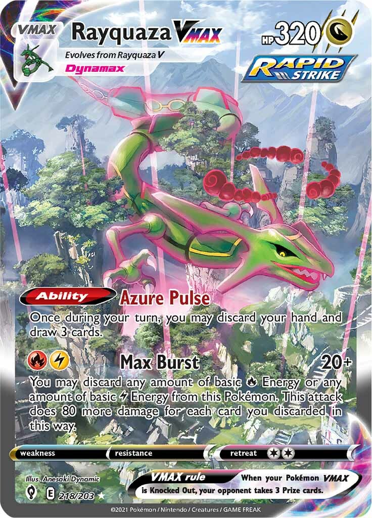 Rayquaza VMAX (218/203) [Sword & Shield: Evolving Skies] | GnG Games