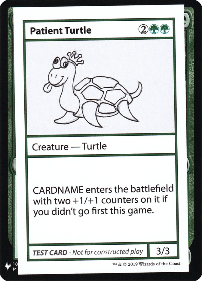 Patient Turtle [Mystery Booster Playtest Cards] | GnG Games