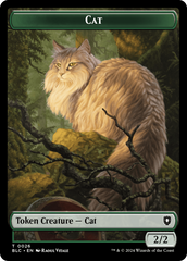 Elemental // Cat Double-Sided Token [Bloomburrow Commander Tokens] | GnG Games