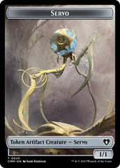 Soldier // Servo Double-Sided Token [Commander Masters Tokens] | GnG Games