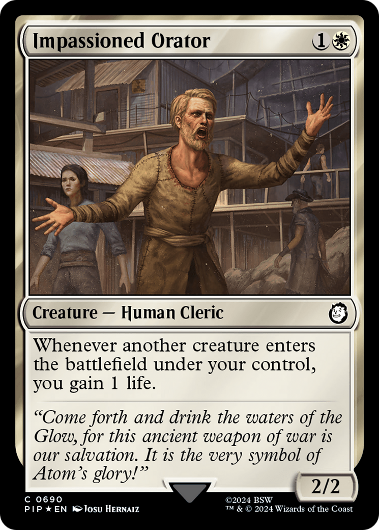 Impassioned Orator (Surge Foil) [Fallout] | GnG Games