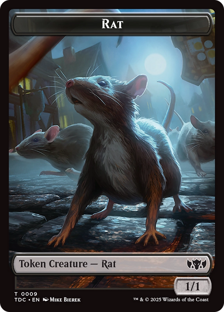 Human // Rat Double-Sided Token [Tarkir: Dragonstorm Commander Tokens] | GnG Games
