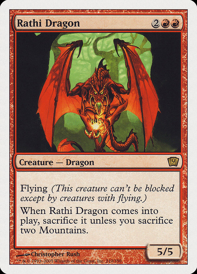 Rathi Dragon (9th Edition) [Oversize Cards] | GnG Games