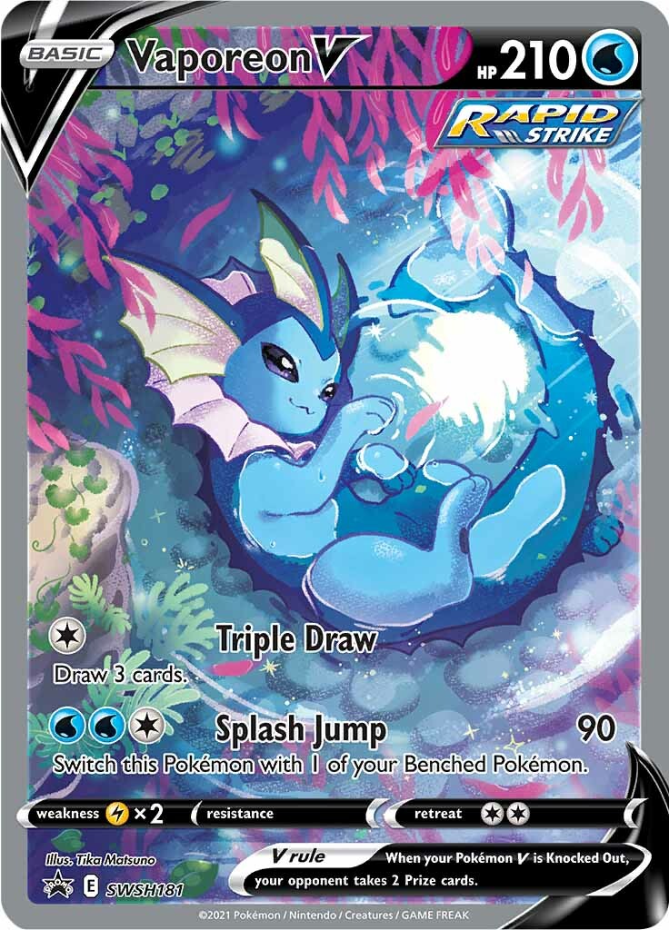 Vaporeon V (SWSH181) [Sword & Shield: Black Star Promos] | GnG Games