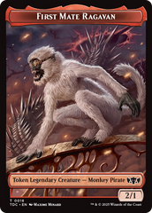 First Mate Ragavan // Treasure Double-Sided Token [Tarkir: Dragonstorm Commander Tokens] | GnG Games