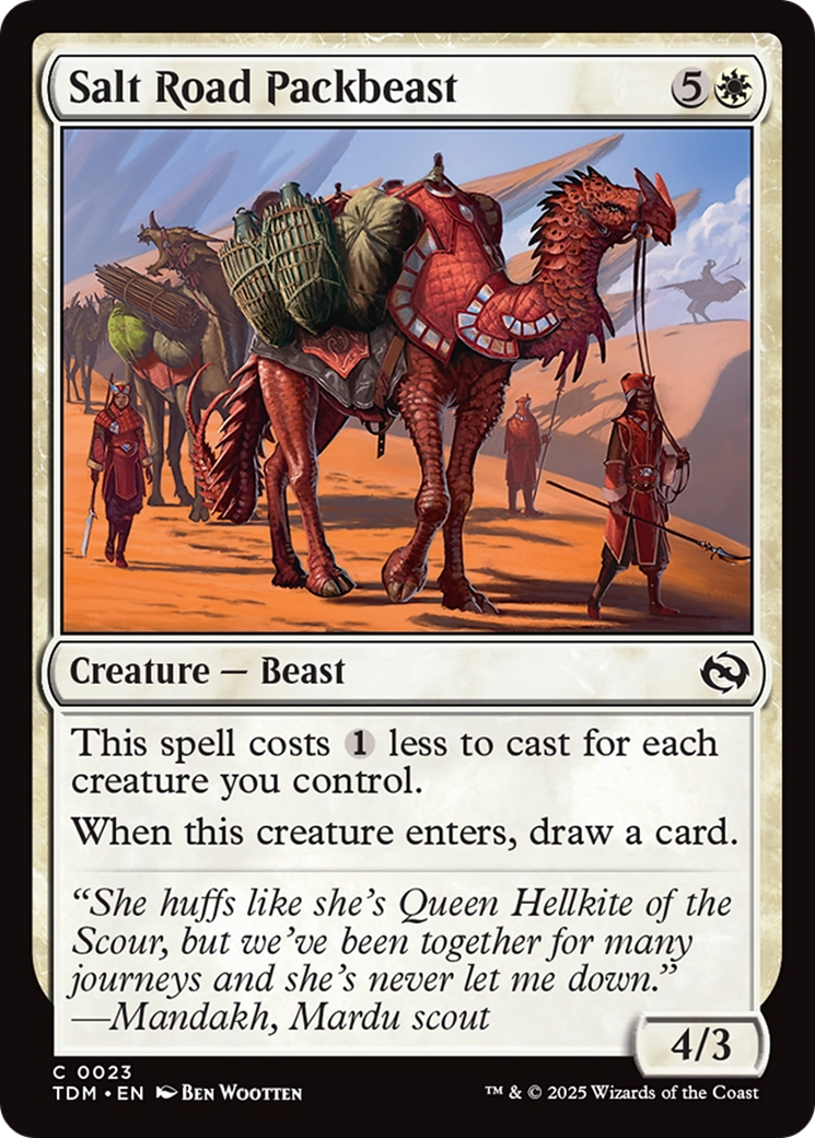 Salt Road Packbeast [Tarkir: Dragonstorm] | GnG Games