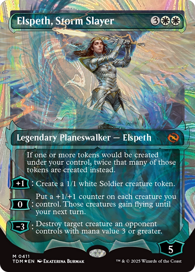 Elspeth, Storm Slayer (Showcase) (Halo Foil) [Tarkir: Dragonstorm] | GnG Games