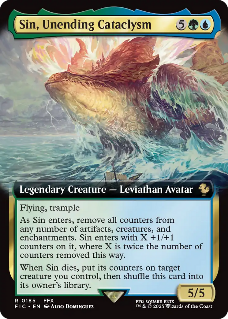 Sin, Unending Cataclysm (Extended Art) [FINAL FANTASY Commander] | GnG Games