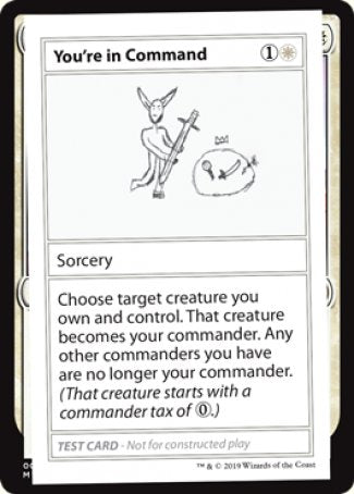 You're in Command (2021 Edition) [Mystery Booster Playtest Cards] | GnG Games