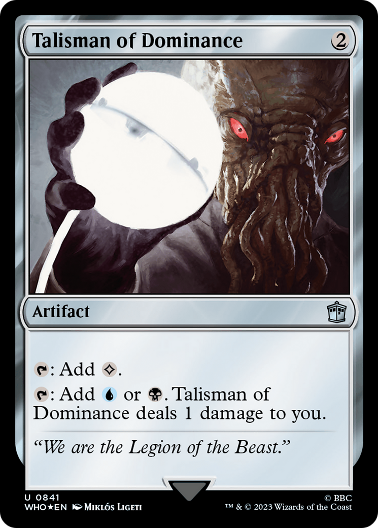 Talisman of Dominance (Surge Foil) [Doctor Who] | GnG Games