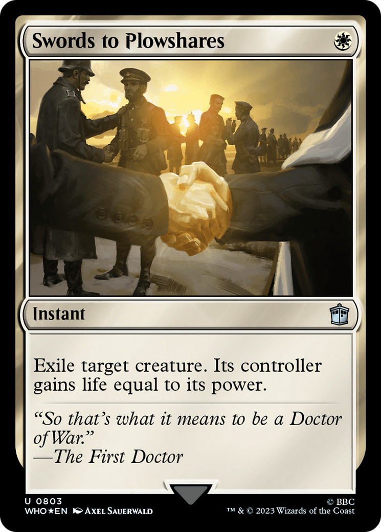 Swords to Plowshares (Surge Foil) [Doctor Who] | GnG Games