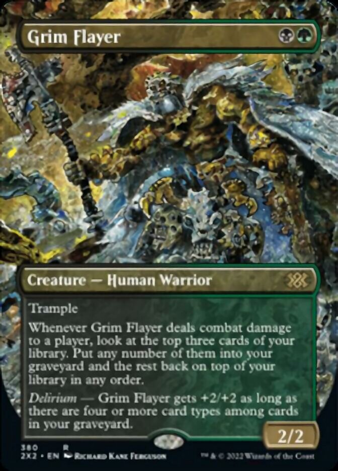 Grim Flayer (Borderless Alternate Art) [Double Masters 2022] | GnG Games