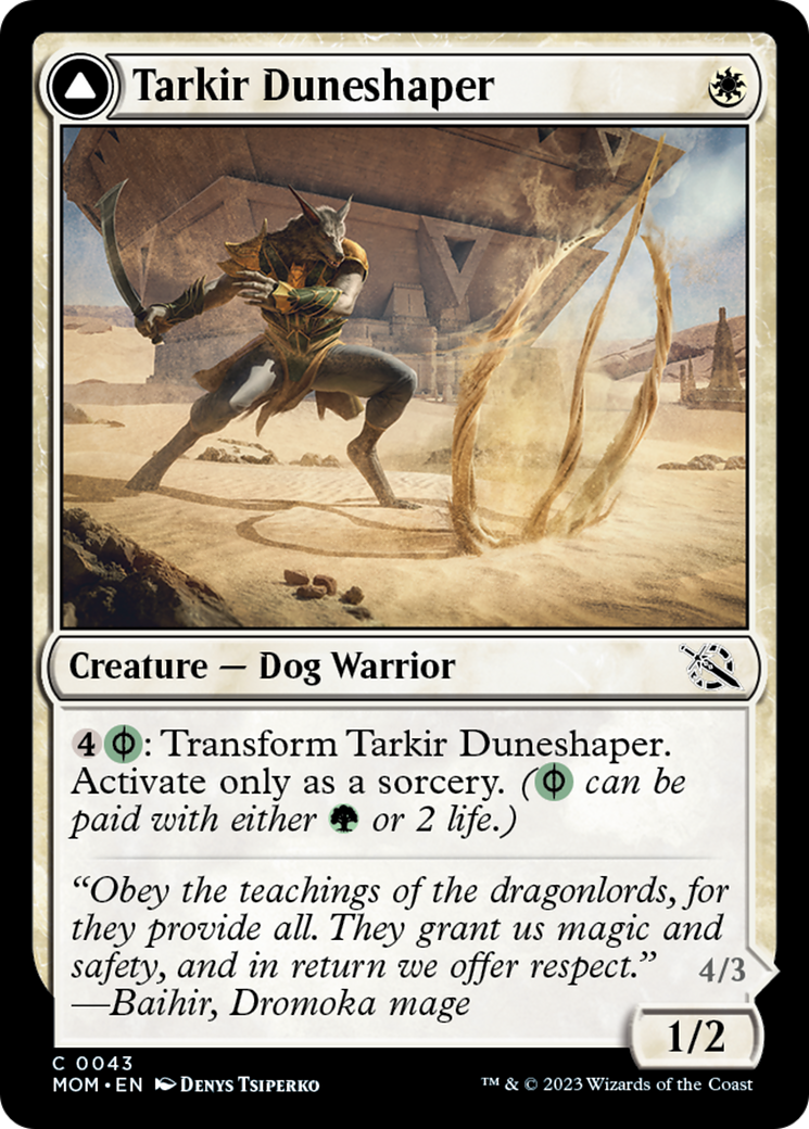 Tarkir Duneshaper // Burnished Dunestomper [March of the Machine] | GnG Games