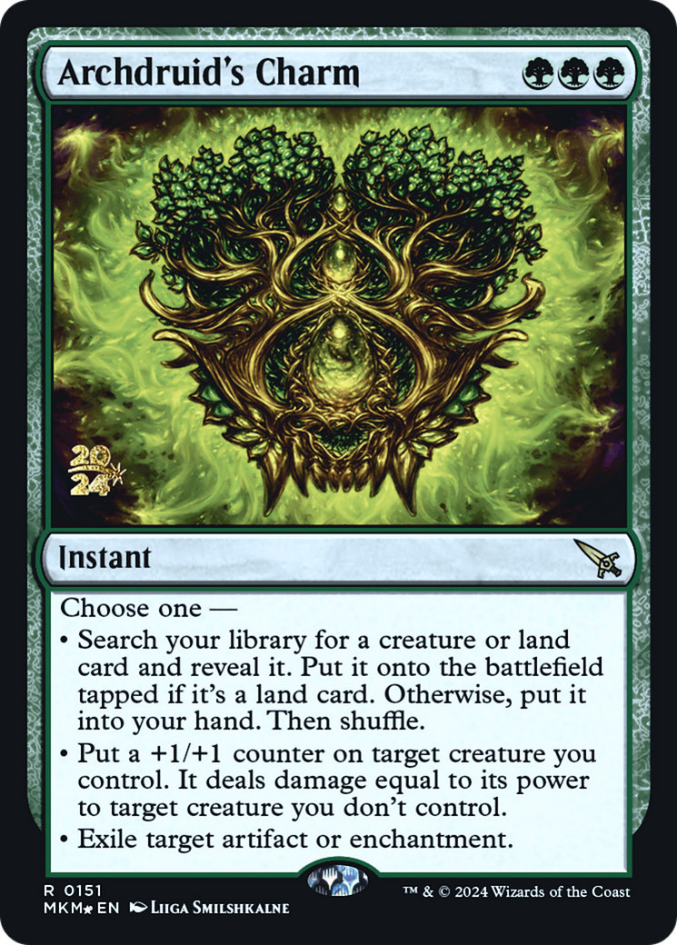 Archdruid's Charm [Murders at Karlov Manor Prerelease Promos] | GnG Games