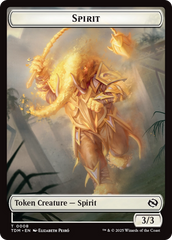 Spirit (0008) // Spirit (0009) Double-Sided Token [Tarkir: Dragonstorm Tokens] | GnG Games