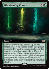 Disorienting Choice (Extended Art) [Duskmourn: House of Horror Commander] | GnG Games