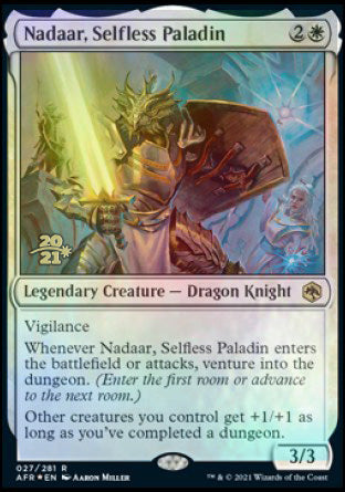 Nadaar, Selfless Paladin [Dungeons & Dragons: Adventures in the Forgotten Realms Prerelease Promos] | GnG Games