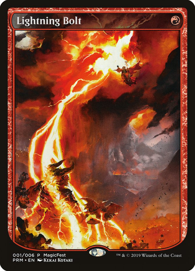 Lightning Bolt (Textless) [MagicFest 2019] | GnG Games