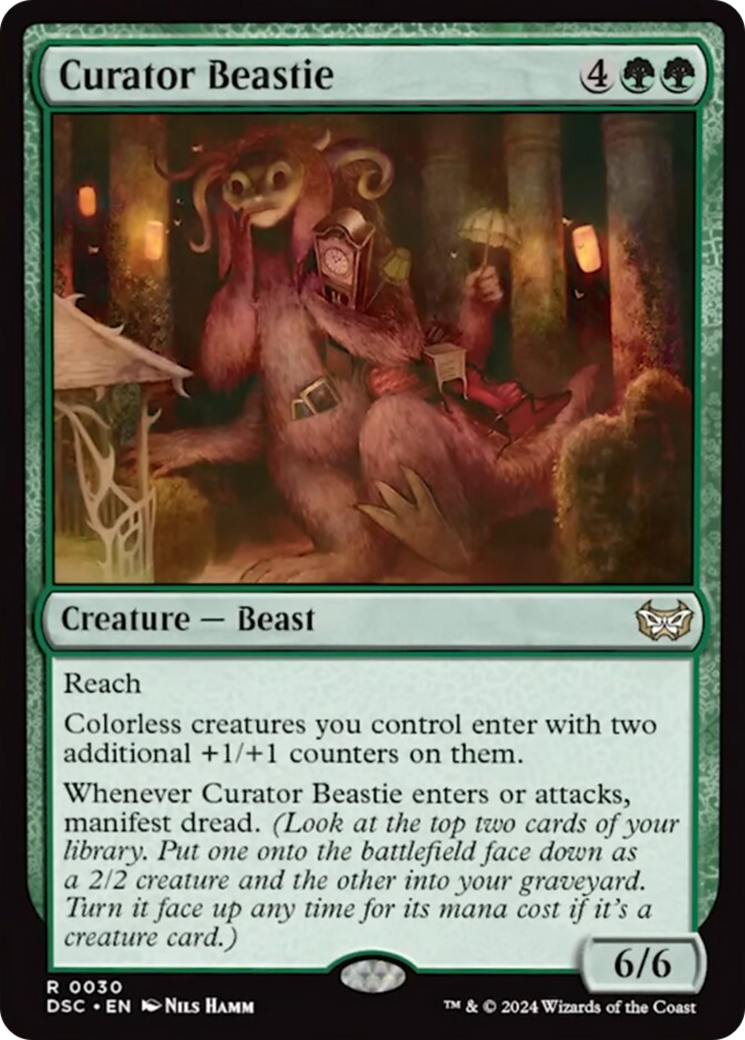 Curator Beastie (Extended Art) [Duskmourn: House of Horror Commander] | GnG Games