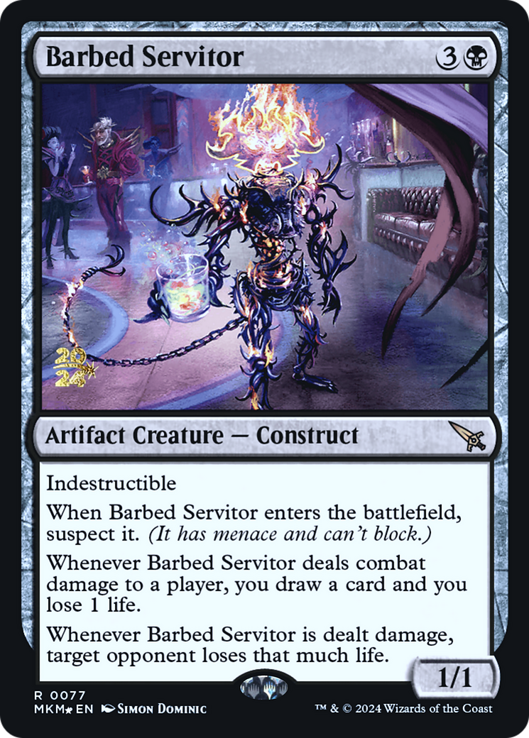 Barbed Servitor [Murders at Karlov Manor Prerelease Promos] | GnG Games