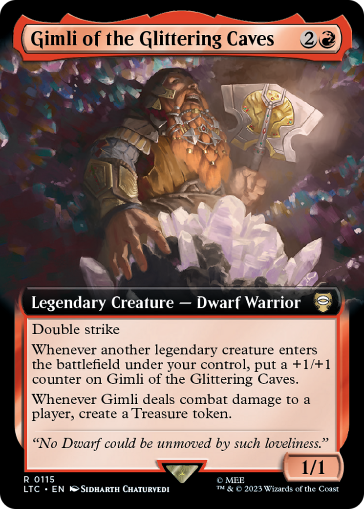 Gimli of the Glittering Caves (Extended Art) [The Lord of the Rings: Tales of Middle-Earth Commander] | GnG Games