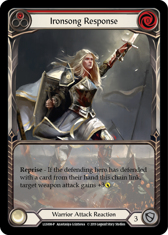 Ironsong Response (Red) [LGS008-P] (Promo)  1st Edition Normal | GnG Games