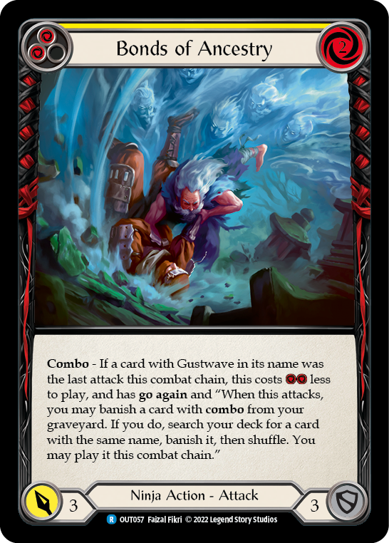 Bonds of Ancestry (Yellow) [OUT057] (Outsiders)  Rainbow Foil | GnG Games