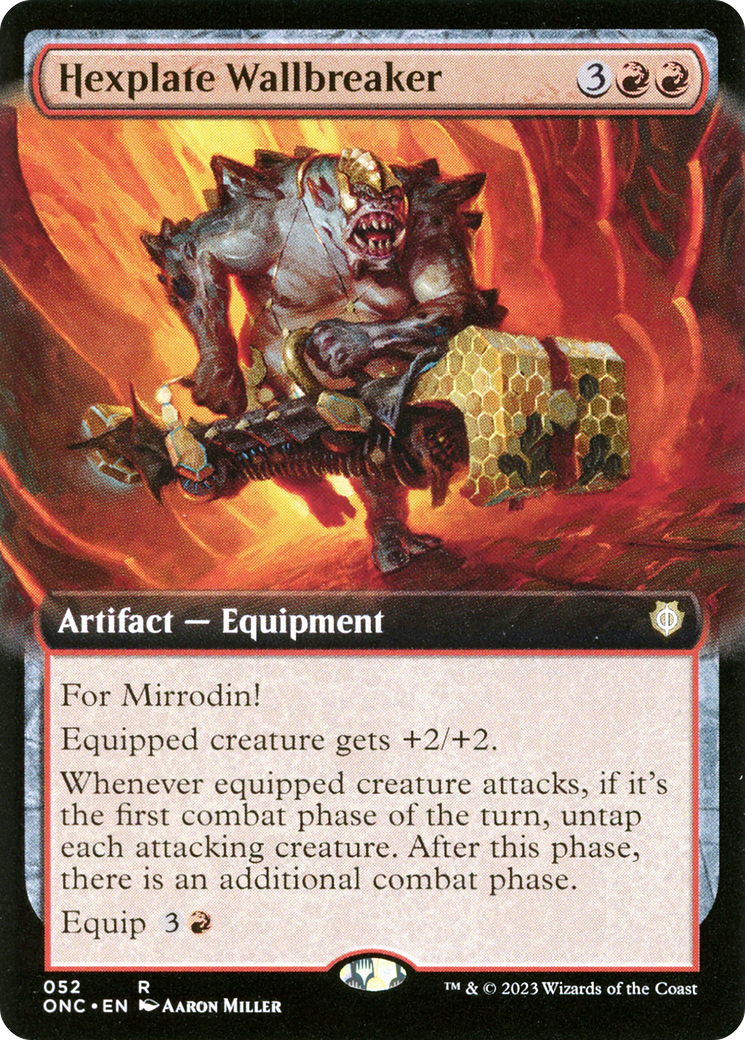 Hexplate Wallbreaker (Extended Art) [Phyrexia: All Will Be One Commander] | GnG Games