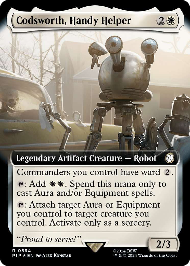 Codsworth, Handy Helper (Extended Art) (Surge Foil) [Fallout] | GnG Games