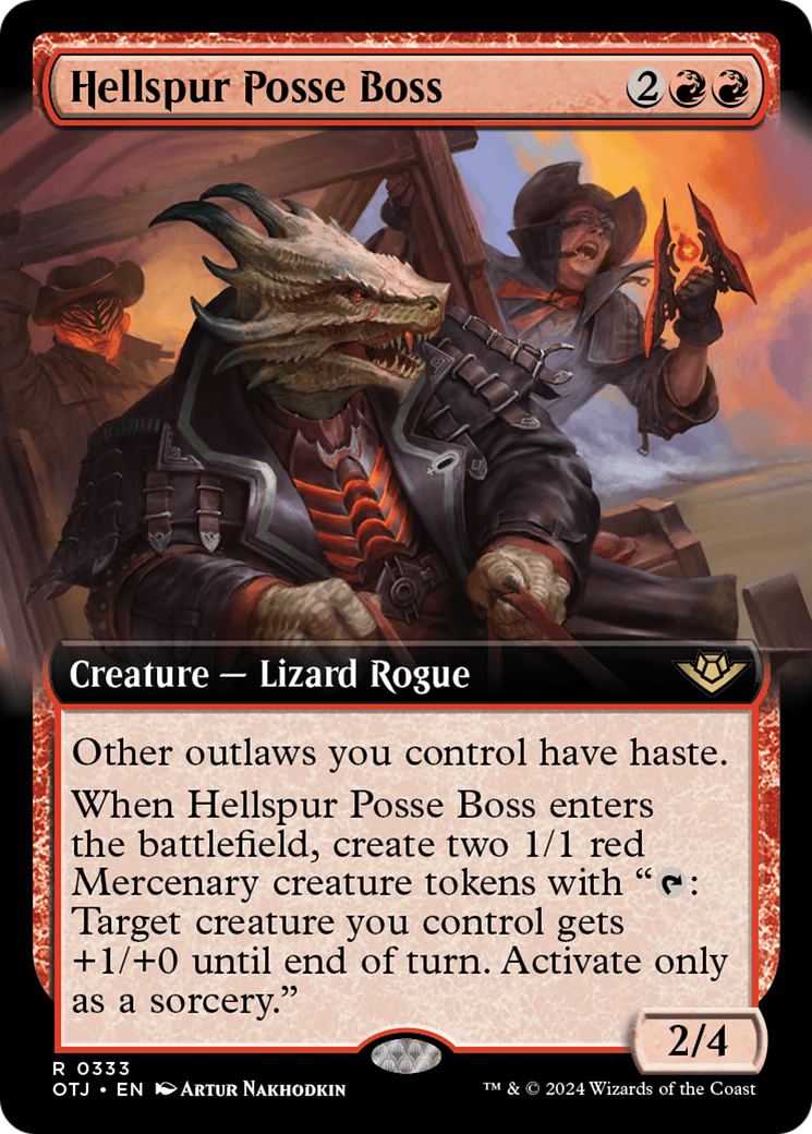 Hellspur Posse Boss (Extended Art) [Outlaws of Thunder Junction] | GnG Games