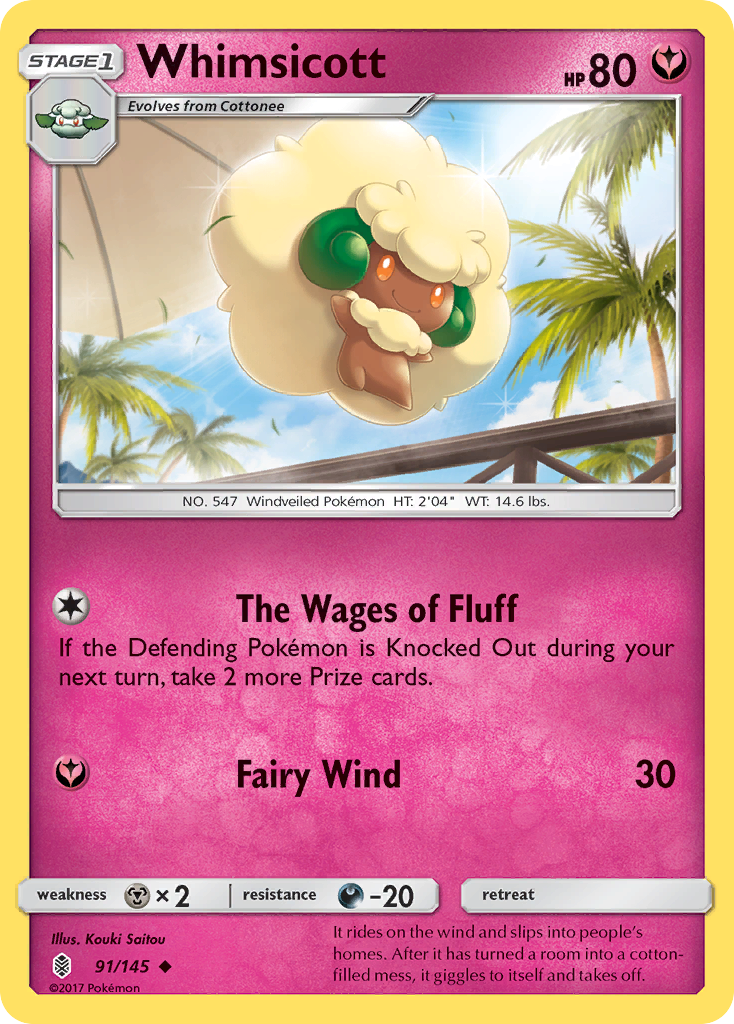 Whimsicott (91/145) [Sun & Moon: Guardians Rising] | GnG Games