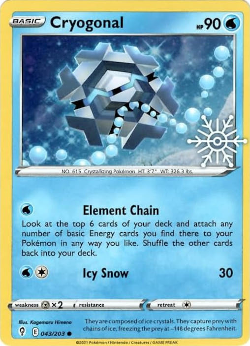 Cryogonal (043/203) (Holiday Calendar) [Sword & Shield: Evolving Skies] | GnG Games