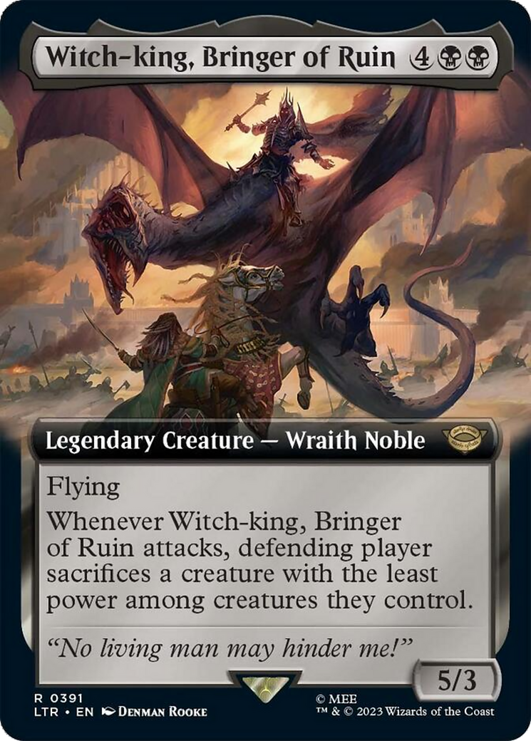 Witch-king, Bringer of Ruin (Extended Alternate Art) [The Lord of the Rings: Tales of Middle-Earth] | GnG Games