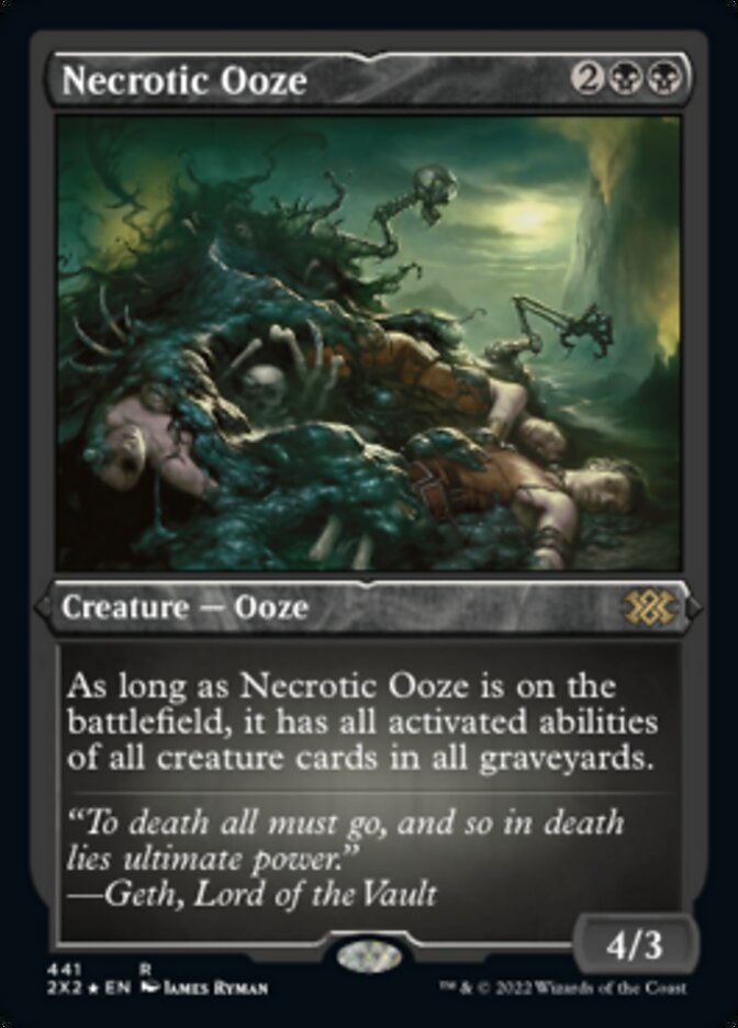 Necrotic Ooze (Foil Etched) [Double Masters 2022] | GnG Games