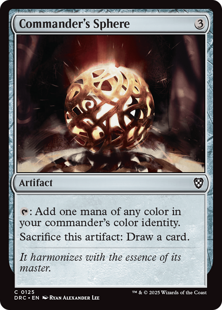 Commander's Sphere [Aetherdrift Commander] | GnG Games