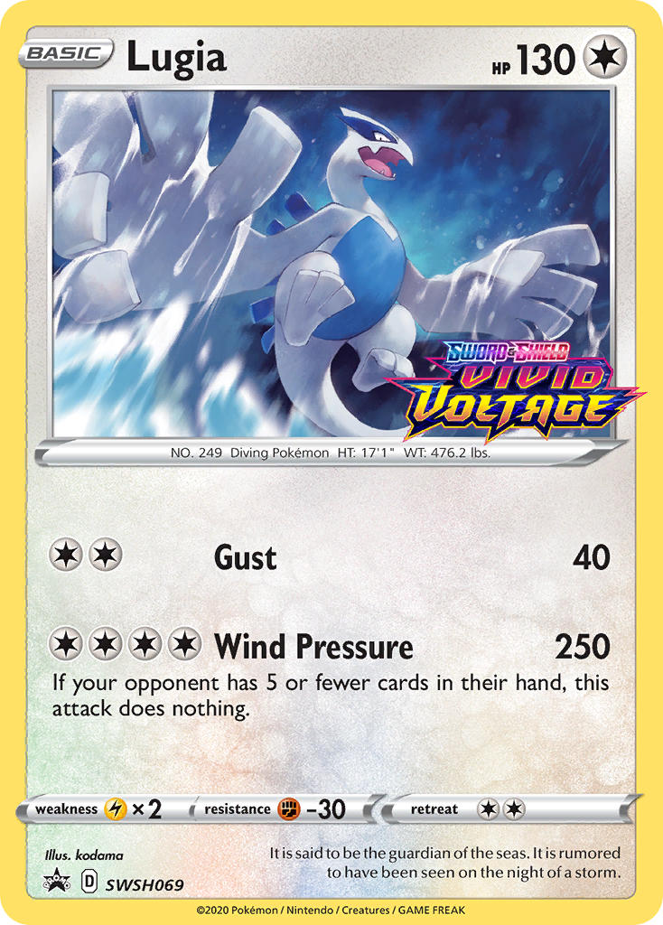 Lugia (SWSH069) (Prerelease Promo) [Sword & Shield: Black Star Promos] | GnG Games