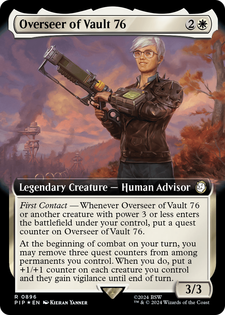 Overseer of Vault 76 (Extended Art) (Surge Foil) [Fallout] | GnG Games