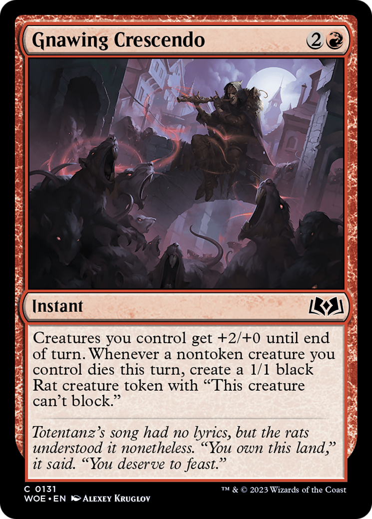Gnawing Crescendo [Wilds of Eldraine] | GnG Games