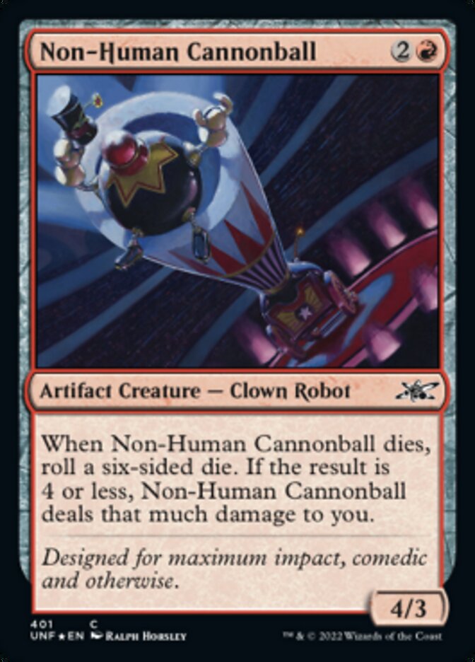 Non-Human Cannonball (Galaxy Foil) [Unfinity] | GnG Games