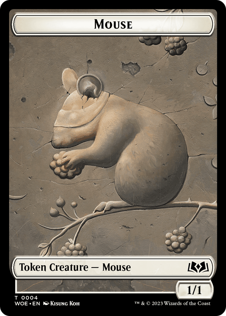 Mouse // Food (0013) Double-Sided Token [Wilds of Eldraine Tokens] | GnG Games