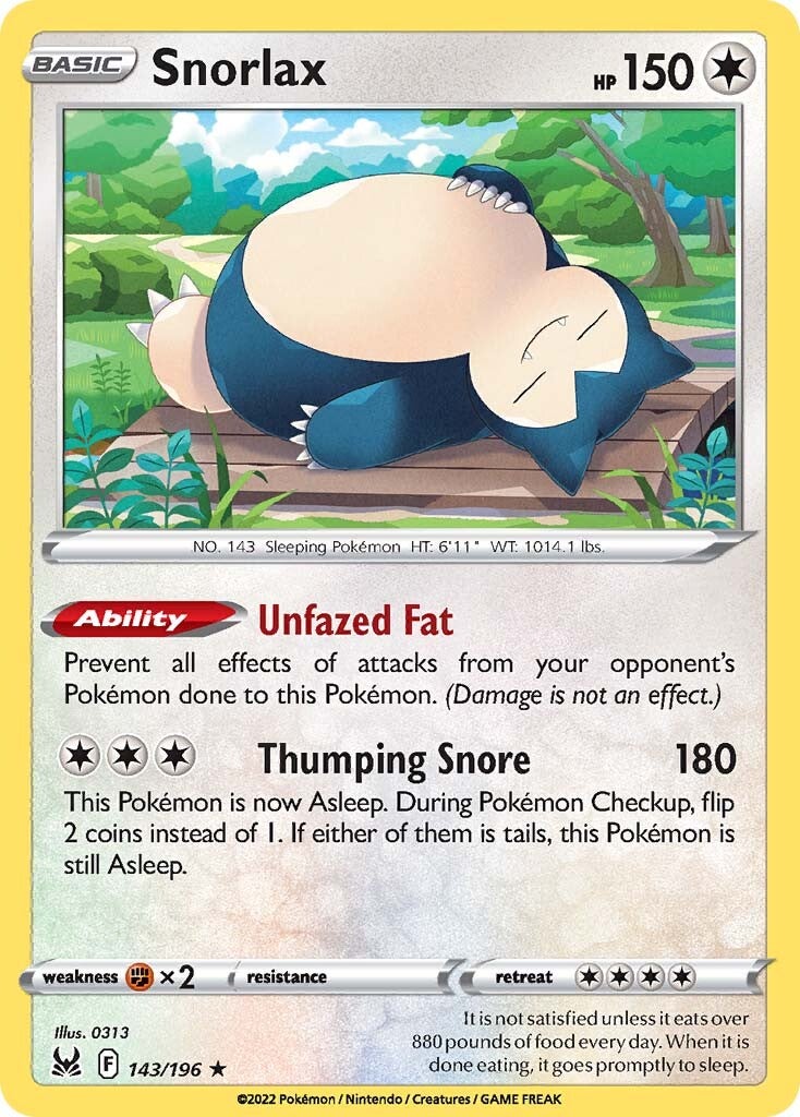 Snorlax (143/196) [Sword & Shield: Lost Origin] | GnG Games