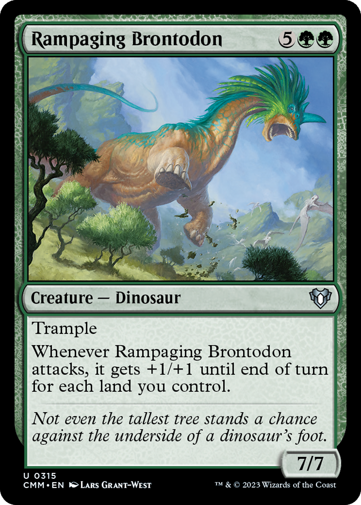 Rampaging Brontodon [Commander Masters] | GnG Games