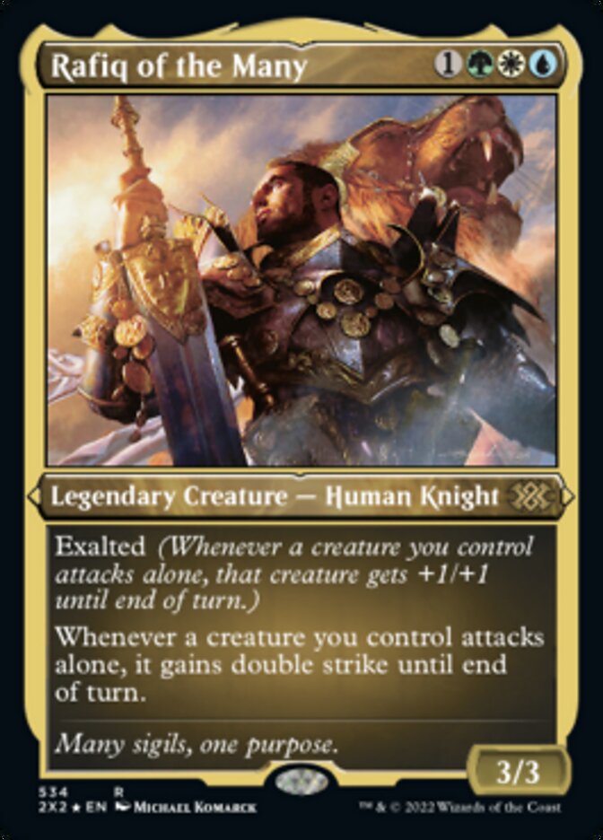 Rafiq of the Many (Foil Etched) [Double Masters 2022] | GnG Games